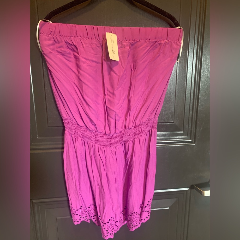 Purple romper, size medium, forever 21 with tags, never worn!